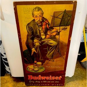 Budweiser  vintage poster 19” wide by 38” tall . I purchased 47 years ago